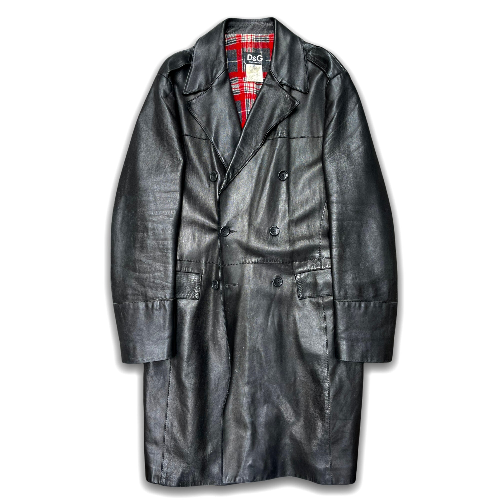 Vintage 2001 Dolce & Gabbana Lambskin Long Coat - Restorecph