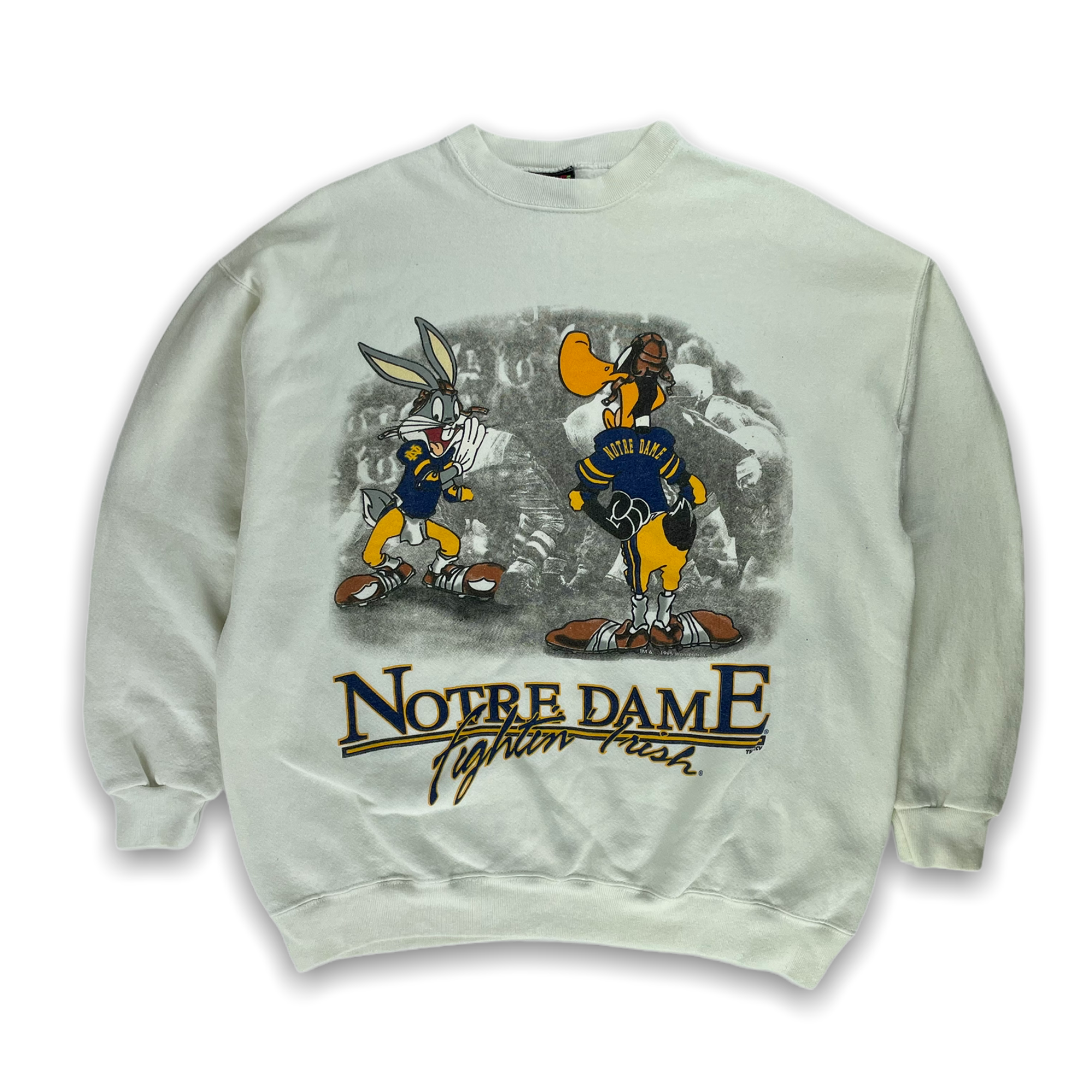 Vintage 90s Looney Tunes Notre Dame Sweatshirt - Restorecph