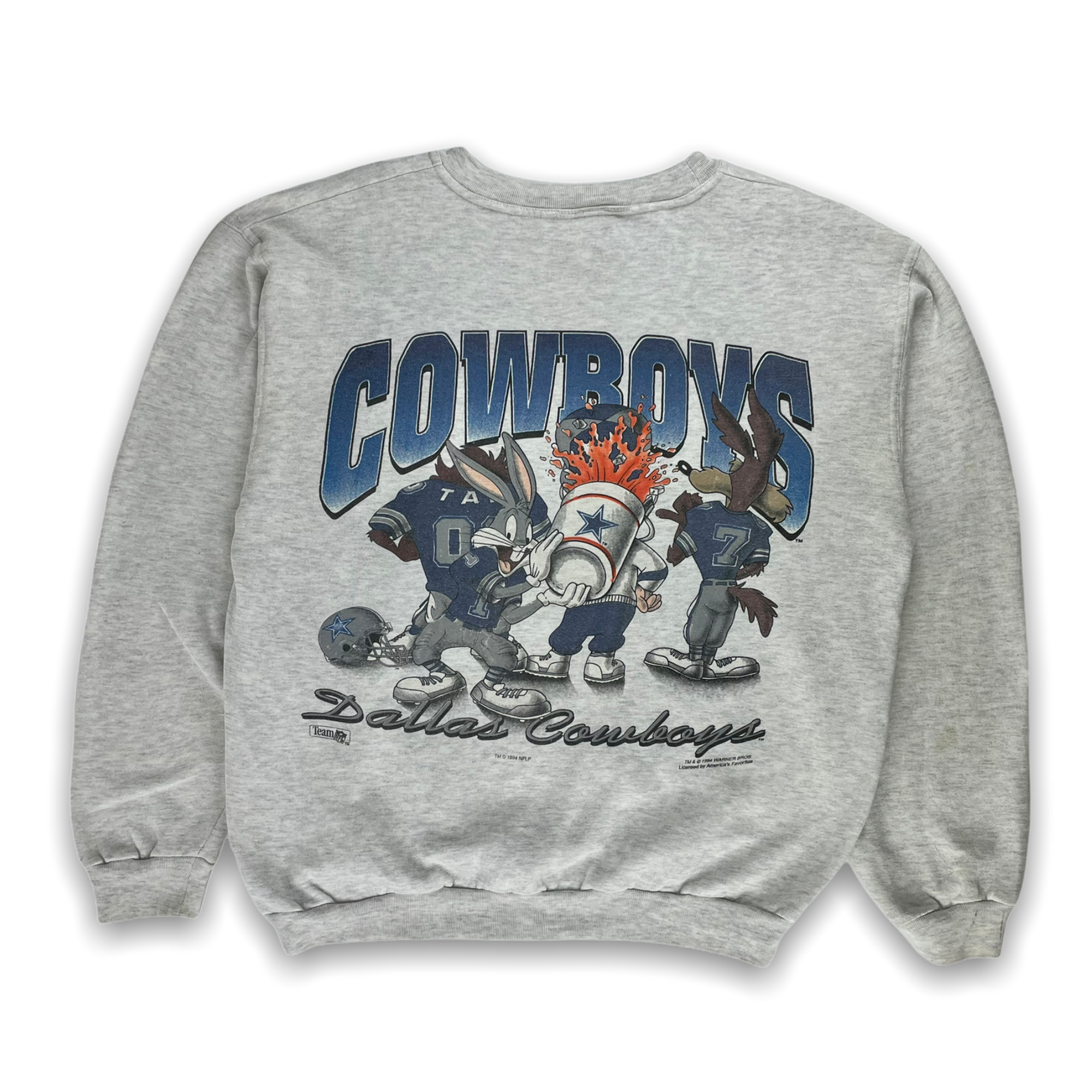 Vintage 90s Looney Tunes Dallas Cowboys Sweatshirt - Restorecph