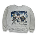 Vintage 90s Looney Tunes Dallas Cowboys Sweatshirt - Restorecph