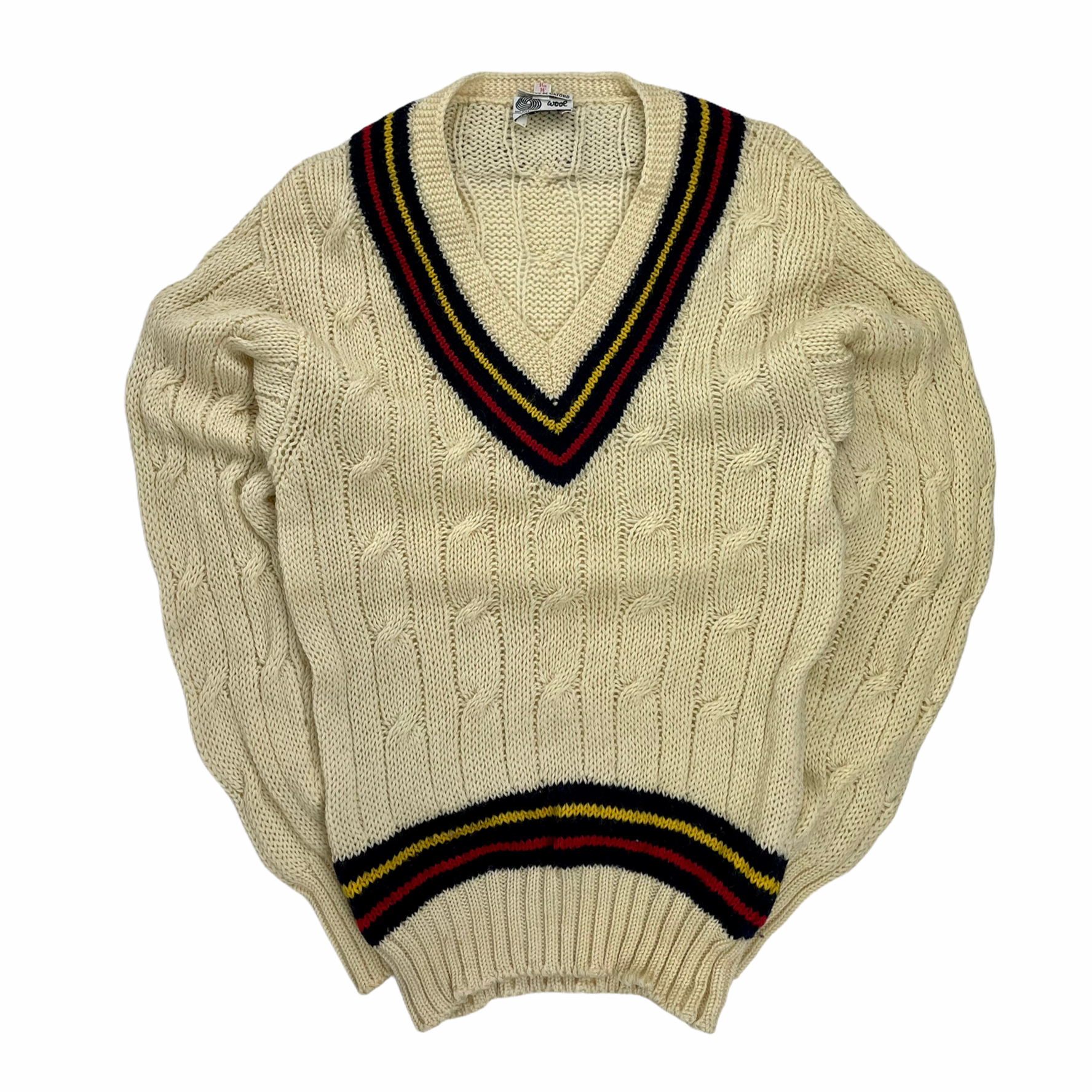 Vintage Cable Knit Cricket Sweater - Restorecph